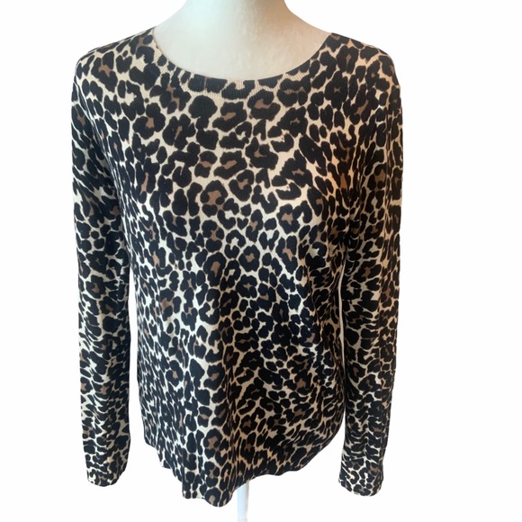 J. Crew Cheetah Leopard Sweater Size Small - Picture 5 of 10